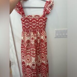 Sunday up red maxi dress